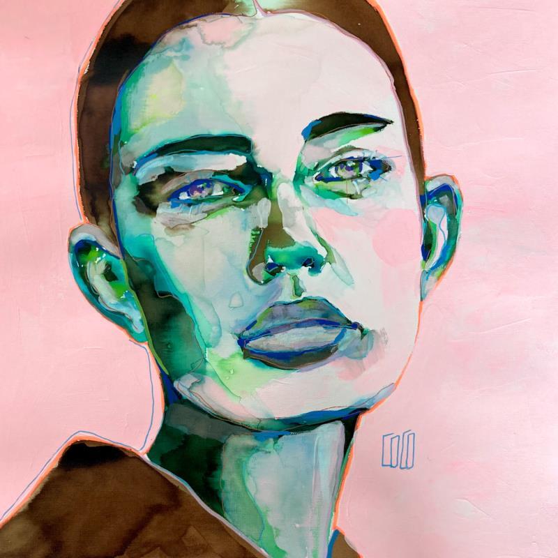 Painting F4 « I like it » by Coco | Painting Figurative Portrait Acrylic