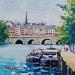 Peinture LE PONT NEUF A PARIS par Euger | Tableau Figuratif Paysages Urbain Marine Acrylique