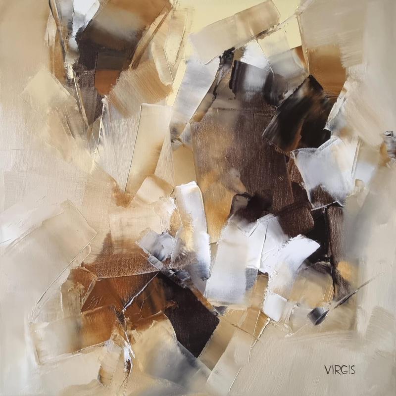 Painting Autumn light by Virgis | Painting Abstract Minimalist Oil