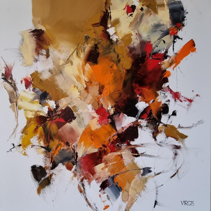 Peinture The week ends on sunday par Virgis | Tableau Abstrait Minimaliste Huile