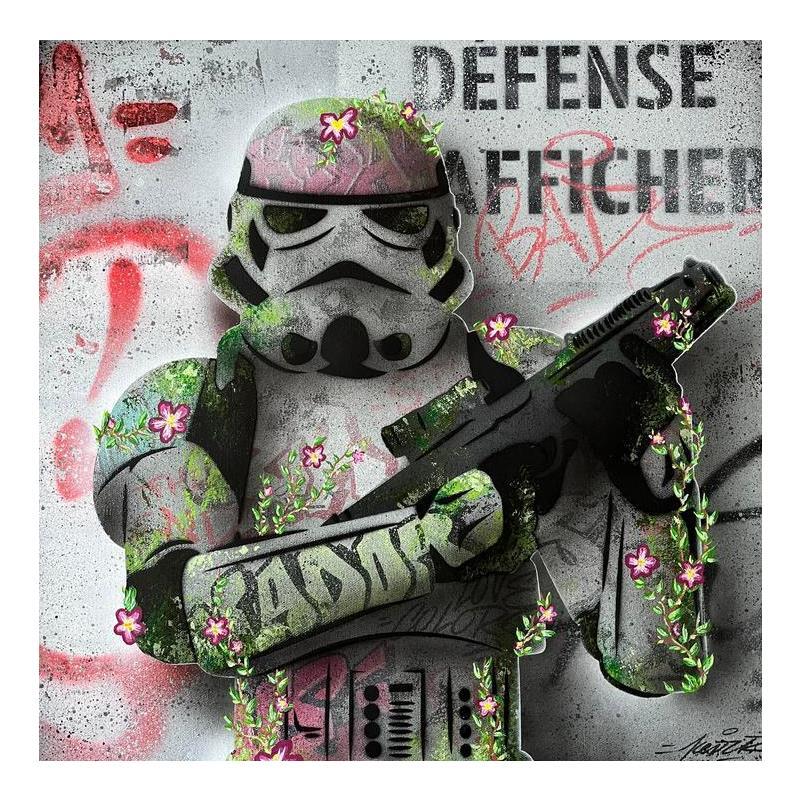 Peinture La fin de l'Empire par Kedarone | Tableau Pop-art Icones Pop Graffiti Acrylique