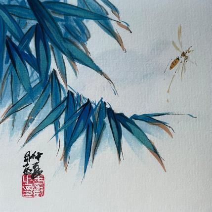 Painting F1 Bambou  10019-20735-20240912-5 by Yu Huan Huan | Painting Figurative Ink, Watercolor Nature