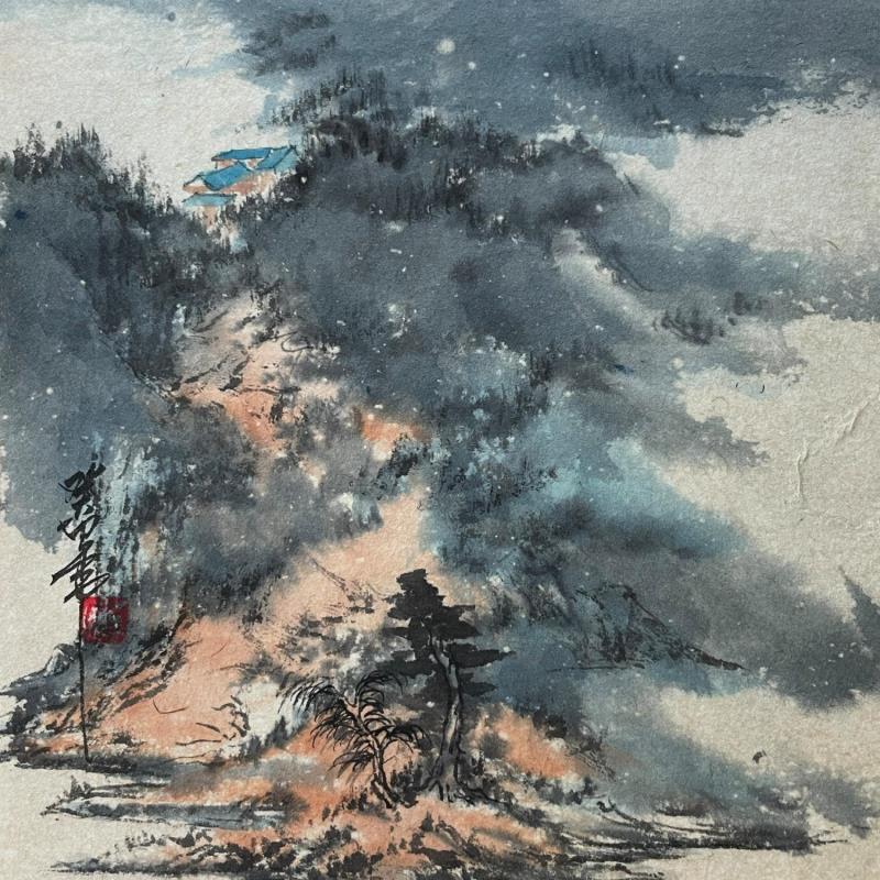 Painting F2 No Name 10019-20735-20240912-9 by Yu Huan Huan | Painting Figurative Landscapes Watercolor Ink