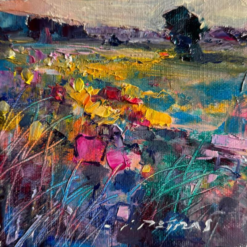 Painting F1 Flower Meadow 107-17018-20240913-3 by Petras Ivica | Painting Impressionism Landscapes Oil