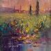 Painting F2 Sunset in the Meadow 107-17018-20240913-9 by Petras Ivica | Painting Impressionism Landscapes Oil