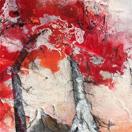 Painting Parure de vie 4 by Han | Painting Abstract Mixed Minimalist