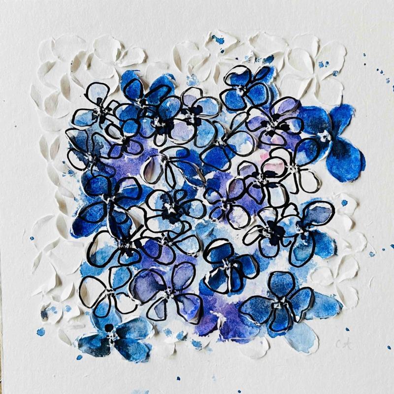 Gemälde Nikko Blue Hydrangea von Caitrin Alexandre | Gemälde