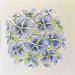 Gemälde Blue Wave Hydrangea von Caitrin Alexandre | Gemälde