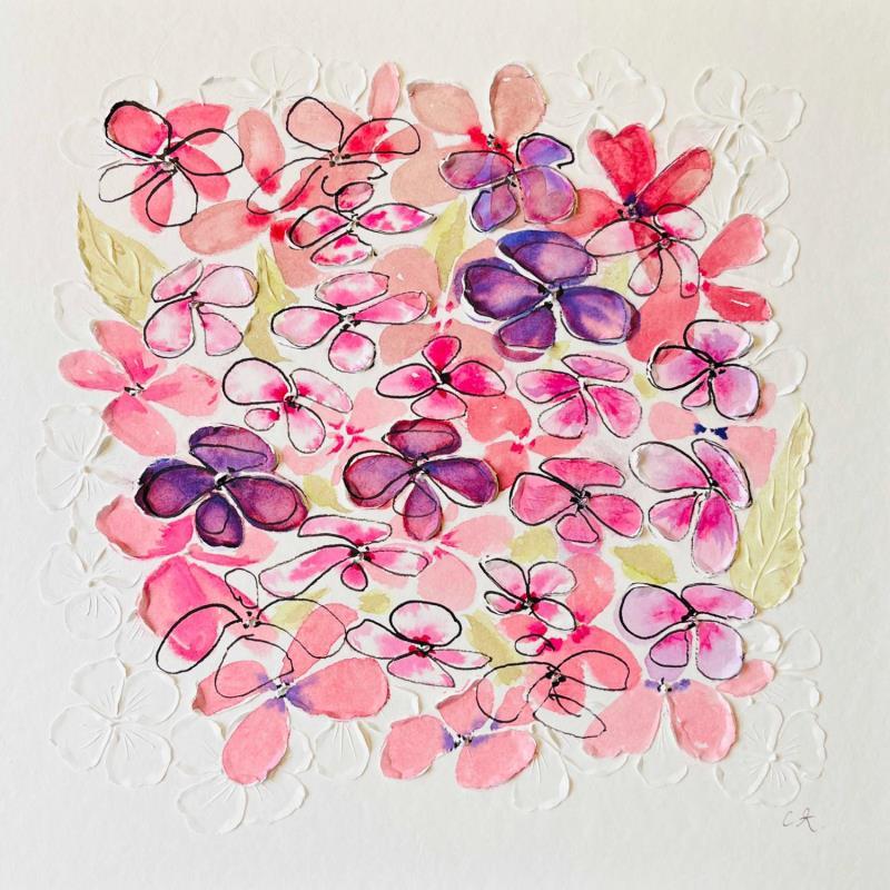 Peinture Snowcicle Hydrangea par Caitrin Alexandre | Tableau