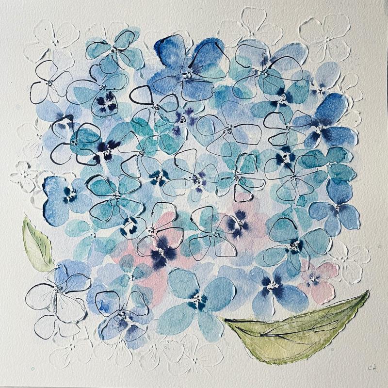 Gemälde Endless Summer Hydrangeas von Caitrin Alexandre | Gemälde