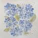 Gemälde Blue Hydrangeas von Caitrin Alexandre | Gemälde