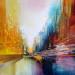 Peinture Contraste multicolore par Levesque Emmanuelle | Tableau Huile