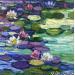 Peinture Blue lilies par Georgieva Vanya | Tableau Figuratif Paysages Huile