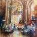 Painting Le Grand café by Frédéric Thiery | Painting Figurative Life style Acrylic