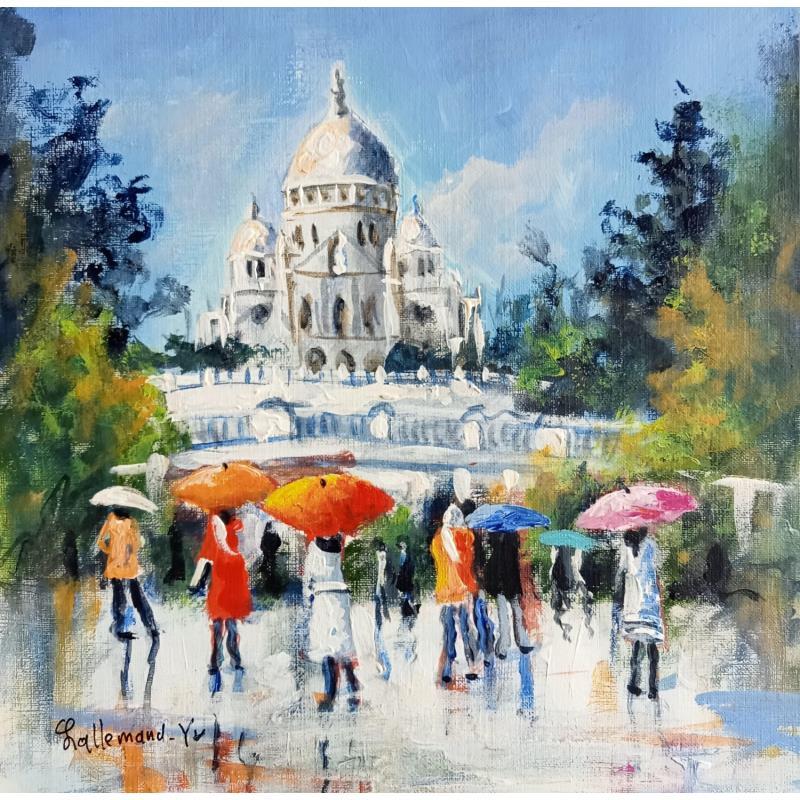 Painting Notre dame Paris by Lallemand Yves | Painting Figurative Urban Acrylic