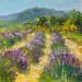 Peinture Plateau de Valensole par Daniel | Tableau Impressionnisme Paysages Huile