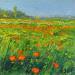 Peinture Les coquelicots par Daniel | Tableau Impressionnisme Paysages Huile