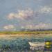 Painting Barques à St Valery by Daniel | Painting Impressionism Landscapes Oil