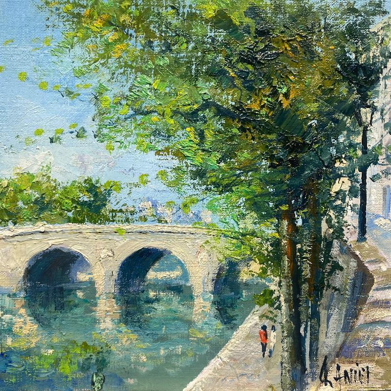 Painting Quais de Seine by Daniel | Painting Impressionism Landscapes Oil