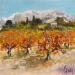 Painting Vignoble l'automne by Daniel | Painting Impressionism Landscapes Oil