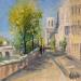 Painting Quai de Notre-Dame by Daniel | Painting Impressionism Landscapes Oil