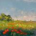 Peinture Quelques coquelicots par Daniel | Tableau Impressionnisme Paysages Huile