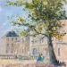 Peinture Les jardins par Daniel | Tableau Impressionnisme Paysages Huile