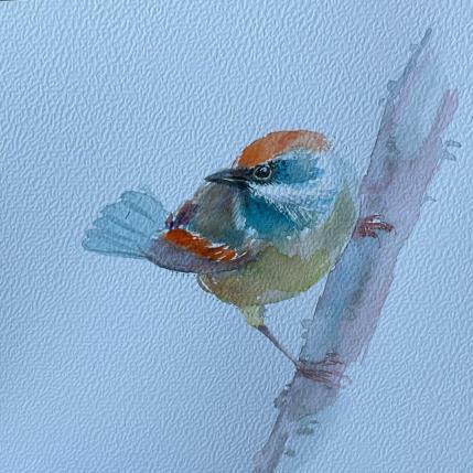Painting Bird by Yu Huan Huan | Painting Figurative Ink, Watercolor Animals