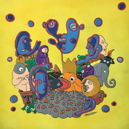 Peinture King of the ducks par Oocalme | Tableau