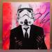 Peinture THE NEW STORMTROPPER par Mestres Sergi | Tableau Pop-art Icones Pop Graffiti Acrylique