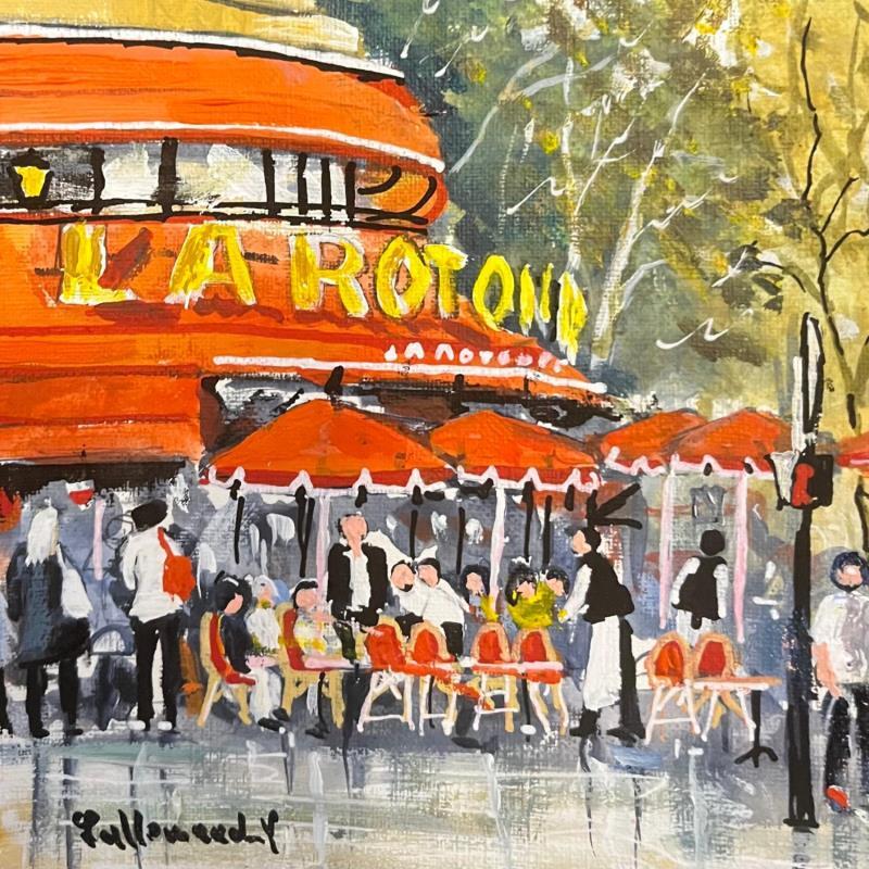 Peinture La Rotonde par Lallemand Yves | Tableau Figuratif Urbain Acrylique