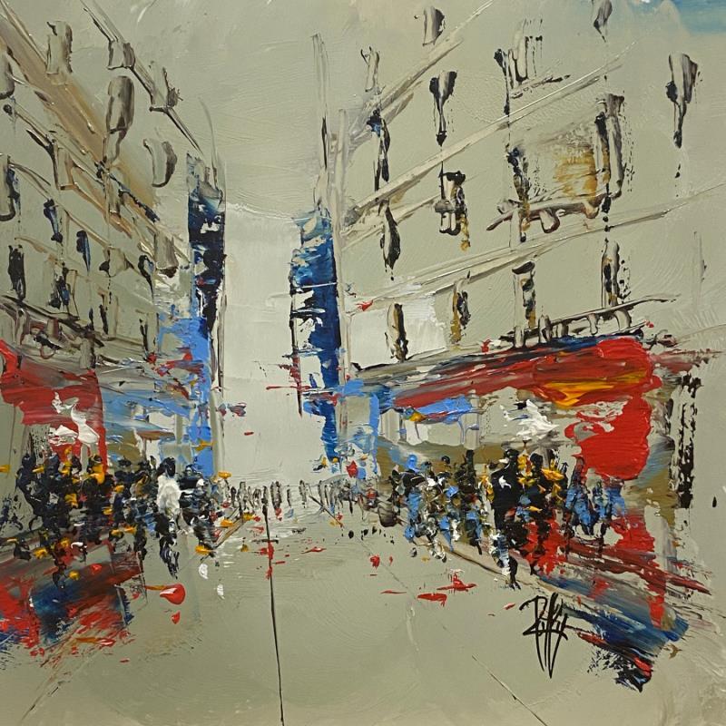 Painting Boulevard by Raffin Christian | Painting Figurative Urban Oil