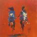 Painting Orange by Raffin Christian | Painting Figurative Life style Oil