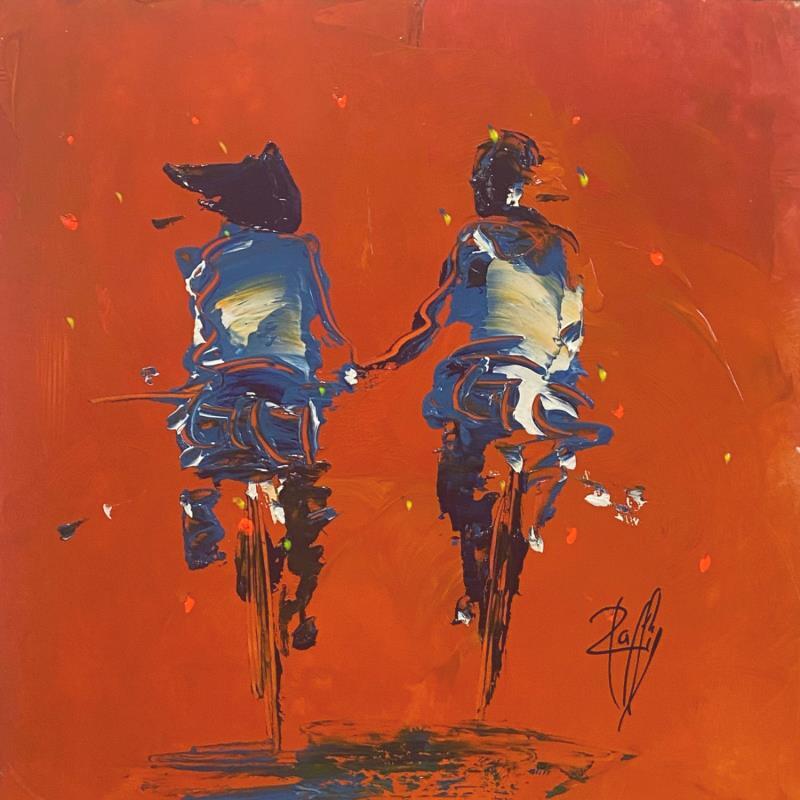 Painting Orange by Raffin Christian | Painting Figurative Life style Oil