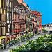 Painting Balade Strasbourgeoise, sur la passerelle des anciennes glacières by Touras Sophie-Kim  | Painting Realism Landscapes Urban Architecture Acrylic