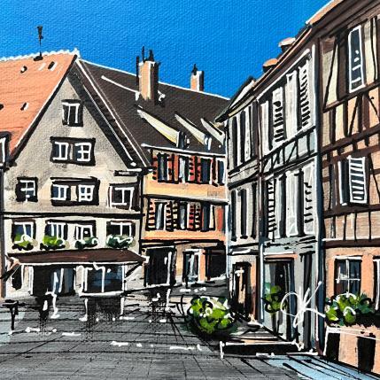 Painting Ruelles pavées de Strasbourg by Touras Sophie-Kim  | Painting Realism Oil Still-life