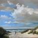 Painting  24WS474-naar t strand-80x80 by Lynden (van) Heleen | Painting Figurative Landscapes Marine Oil