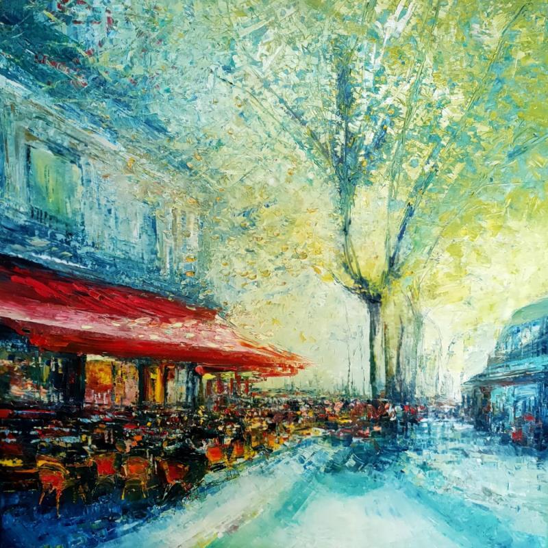 Painting En terrasse by Levesque Emmanuelle | Painting Oil