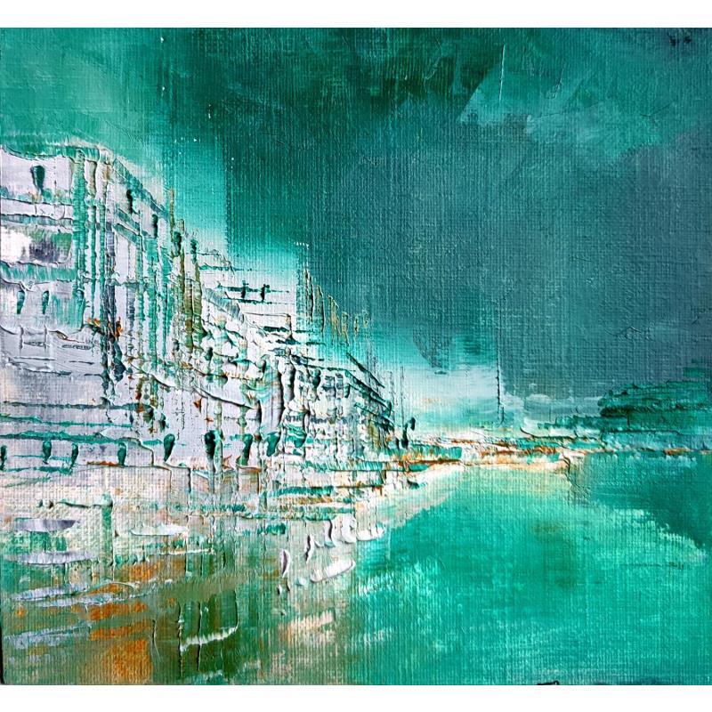 Peinture Positano par Levesque Emmanuelle | Tableau Huile