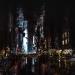 Painting Nuit New York by Poumès Jérôme | Painting Figurative Urban Acrylic