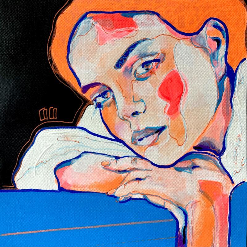 Painting « Jesuislà » by Coco | Painting Figurative Acrylic Pop icons, Portrait