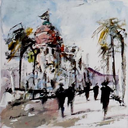 Painting vent sur nice by Poumelin Richard | Painting Figurative Oil