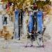 Painting la bastide by Poumelin Richard | Painting Figurative Landscapes Oil Acrylic