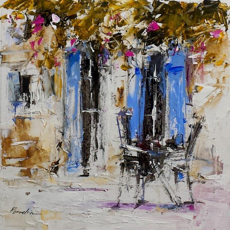 Painting la bastide by Poumelin Richard | Painting Figurative Landscapes Oil Acrylic