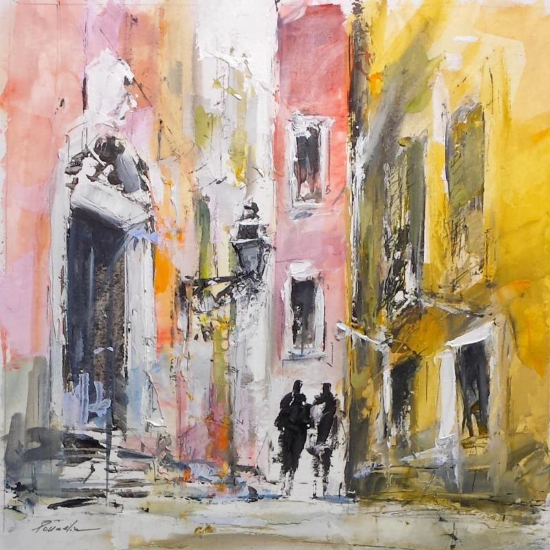 Gemälde ruelle du vieux nice von Poumelin Richard | Gemälde Figurativ Acryl, Öl Landschaften