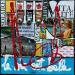 Painting La vie est belle ! by Costa Sophie | Painting Pop-art Acrylic Gluing Upcycling