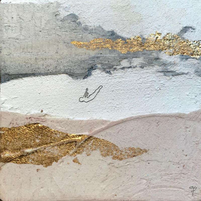 Painting LIBERA by Roma Gaia | Painting Subject matter Minimalist Acrylic Sand