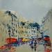 Painting Centre ville by Raffin Christian | Painting Figurative Urban Oil