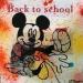 Peinture Mickey dance par Kikayou | Tableau Pop-art Icones Pop Graffiti Acrylique Collage