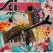 Peinture Ski party par Kikayou | Tableau Pop-art Icones Pop Graffiti Acrylique Collage